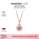 潘多拉（PANDORA）浪漫雛菊項鏈套裝玫瑰金色小眾甜美設(shè)計感七夕情人節(jié)禮物送女友