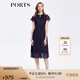 PORTS寶姿女裝春夏氣質(zhì)優(yōu)雅百搭連衣裙ALD8D216PFP027 丈青混色 2