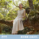 歌莉婭全亞麻連衣裙女夏季穿搭2025新款襯衫領(lǐng)無(wú)袖裙子1E3L4K2N0 10W米灰 S
