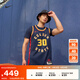 耐克（NIKE）官方金州勇士隊NBA斯蒂芬·庫里男子速干球衣夏季拼接美式FQ4342 422大學深藍/斯蒂芬·庫里 L