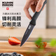 瑞士力康（KUHN RIKON）冰川灰系列水果刀家用不銹鋼削皮刀小刀鈦涂層瓜果刀鋒利 灰色