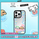 CASETIFY Maltese線條小狗系列 泡泡泳池 鏡面Magsafe手機殼 適用于iPhone 16/15 Plus/Pro/Max 蘋果手機殼 鏡面黑框Magsafe iPhone 15 Pr