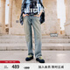 Levi's?SilverTab?25春夏新款女士美式高街休閑BAGGY直筒牛仔褲 藍(lán)色 24 (31)