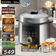 美的（Midea）【國家補貼】112KPa小鋼炮電壓力鍋5L雙膽高壓鍋0涂層智能預(yù)約家用煲湯煮飯電飯煲4-6人MY-E5830G