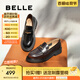 百麗（Belle）張凌赫推薦海鷗樂福2.0版25秋新女商場款英倫皮鞋B5J1DCA5預售 【李蘭迪同款】棕色（4CM） 2.0 37 (235mm)