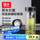 富光玻璃杯茶水分離泡茶杯子高硼硅雙層玻璃杯水杯大容量生日伴手禮物