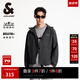 杰克·瓊斯（JACK&JONES）25年男裝防曬衣服男士紫外線UPF500+連帽外套夏季薄款原紗皮膚衣 E44黑砂色薄款 M 175