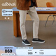 Allbirds休閑鞋Wool Cruiser Slip On新品羊毛舒適輕便男女一腳蹬 深灰色（淺灰底） 42 /M9 男碼
