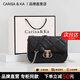 CARISAKA七夕情人節(jié)禮物小&ck包包女包2025年新款斜挎包單肩包菱格鏈條包 CK女包-黑色（菱格鏈條女包）