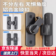 初工免打孔插銷門栓搭扣推拉移門鎖卡扣明裝衛(wèi)生間防盜門扣 黑色