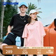 FILA FUSION斐樂潮牌多彩休閑短袖T恤夏季寬松純棉防曬涼感情侶上衣 深黑-BK（25年升級版） 2XL /185/104A