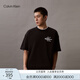 Calvin KleinJeans夏季男女情侶中性ck休閑字母寬松純棉重磅短袖T恤J400448