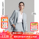 朗姿2025年夏季新款平駁領(lǐng)輕商務(wù)西裝外套職業(yè)時(shí)尚通勤高端西服女 水藍(lán)色 M