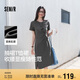 森馬（Semir）[商場(chǎng)同款]連衣裙女小心機(jī)扭結(jié)顯瘦2025夏開叉T恤裙101325114009