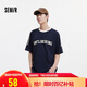 森馬（Semir）短袖T恤男運(yùn)動學(xué)院風(fēng)上衣拼色潮流寬松夏裝2025字母109325100139