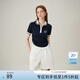 范思藍(lán)恩范思藍(lán)恩學(xué)院風(fēng)polo針織T恤衫女2024夏新款復(fù)古經(jīng)典上衣24FS12370 藏青色 XL
