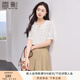 香影娃娃領(lǐng)短袖襯衫女2025夏季新款氣質(zhì)襯衣通勤風(fēng)米白色法式上衣 米白 XL 170/92A/125-140斤