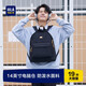 海瀾之家（HLA）新品雙肩包大容量書(shū)包時(shí)尚休閑旅行包電腦包高中大學(xué)生背包 黑色【電腦緩震隔層+透氣背負】