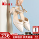 蜘蛛王真皮涼鞋女士2025夏季新款外穿時(shí)尚粗跟一字帶高跟鞋女款百搭單鞋 米白【氣質(zhì)包頭涼鞋】 37 (235mm) 【偏小/建議拍大一碼】