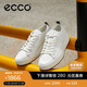 愛步（ECCO）25年夏季新款牛皮潮流出街厚底板鞋 街頭ACE男鞋856814 白色42