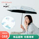 Wpc.防曬傘chiikawa遮陽傘日本防紫外線可愛彎鉤太陽傘折疊晴雨兩用傘 困覺覺 三折傘801-CK02