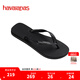 havaianas哈唯納2025春夏新品Rubber海邊夾角人字拖防滑沙灘拖鞋夏浴室涼拖 0090-黑色 43-44 巴西碼