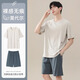 帕蘭朵莫代爾睡衣男夏2025款男涼感薄短袖大碼家居服套裝可外穿 2XL