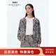 珍貝ZB/珍貝新款彈力雙縐桑蠶絲女士套裝連帽拉鏈真絲外套短褲兩件套 樹(shù)葉花 外套 XL (110/XL)