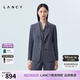 朗姿/LANCY春季新款職業(yè)長(zhǎng)袖西裝外套女式小西服羊毛氣質(zhì) 月夜深藍(lán)色 M