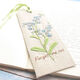 刺繡書簽diy材料包繡花材料包古風畢業(yè)上課手工情侶禮物布藝書簽 勿忘我（配1繃）