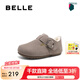 百麗（Belle）休閑舒適吐司鞋女商場同款童鞋84018D84 灰色 36碼