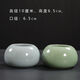 陶瓷開(kāi)片陶瓷水培小花盆銅錢(qián)草花器小清新容器桌面花盆檔次水培盆 圓滿(mǎn)一對