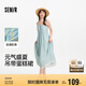 森馬（Semir）連衣裙女條紋蛋糕裙甜美元?dú)?025夏度假風(fēng)蕾絲吊帶裙109325114029