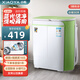 小鴨迷你雙桶洗衣機家用小型雙缸半自動嬰兒童洗脫兩用 3.5公斤淺綠【藍光功能+洗脫兩用】