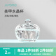 AMDMG帶蓋玻璃水晶亮片水彩調(diào)色潤(rùn)筆清潔工具美甲洗筆杯美甲專用 精致帶蓋.水晶杯