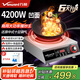 萬和凹面電磁爐家用大功率電磁灶電炒爐電爐灶商用火鍋灶炒菜猛火爆炒預(yù)約定時(shí) WZ-SD420-A