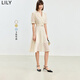 LILY莫代爾微光裙收腰顯瘦經(jīng)典西裝式連衣裙中長(cháng)款 607淺金 M