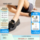 NINE WEST/玖熙樂福鞋秋冬新款一腳蹬金屬扣百搭通勤單鞋女 黑色 37
