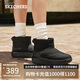 斯凱奇（Skechers）面包靴冬靴女鞋百搭雪地靴保暖軟底靴子厚底防滑中筒靴114754