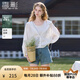 香影白色薄款外套女短款2025夏裝新款天絲開衫外搭連帽空調(diào)衫上衣 白色 M 160/84A/95-110斤