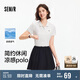 森馬（Semir）POLO衫女涼感抗菌修身襯衫2025夏刺繡休閑通勤套頭衫109325115001