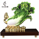 春錦秋鯉全銅白菜擺件中式百財(cái)如意客廳玄關(guān)酒柜裝飾開(kāi)業(yè)喬遷工藝禮品 百財(cái)如意小號(hào)
