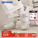 FILA FUSION斐樂潮牌女鞋BANK DX鞋時尚休閑滑板鞋 奶白/永恒藍(lán)-GI 36