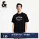 杰克·瓊斯（JACK&JONES） 春季復(fù)古貼布繡純棉舒適日常休閑簡約寬松短袖T恤男裝225101078