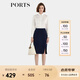 PORTS寶姿年秋冬新品女裝半身裙ALL9S003NWQ088 NAVY M (6)