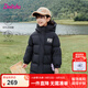 笛莎三防笛莎童裝女童羽絨服冬裝棉衣時(shí)尚中長(zhǎng)款羽絨服 黑色 150