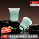 景德鎮(zhèn)陶瓷影青功夫茶杯家用白瓷茶具喝茶品茗泡茶杯高端主人杯個人專用 【高溫燒制】纏枝蓮茶杯-影青