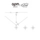 APM Monacobaby雙流星項(xiàng)鏈+六芒星耳釘簡約禮盒套裝七夕情人節(jié)禮物送女友