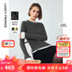朗姿【王楚然同款】純羊毛氣質(zhì)高級感撞色修身上衣女冬新款T恤 深灰色 M