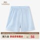 英氏（YEEHOO）【商場(chǎng)同款】?jī)和澴?夏季男女寶寶夏裝薄款打底闊腿短褲